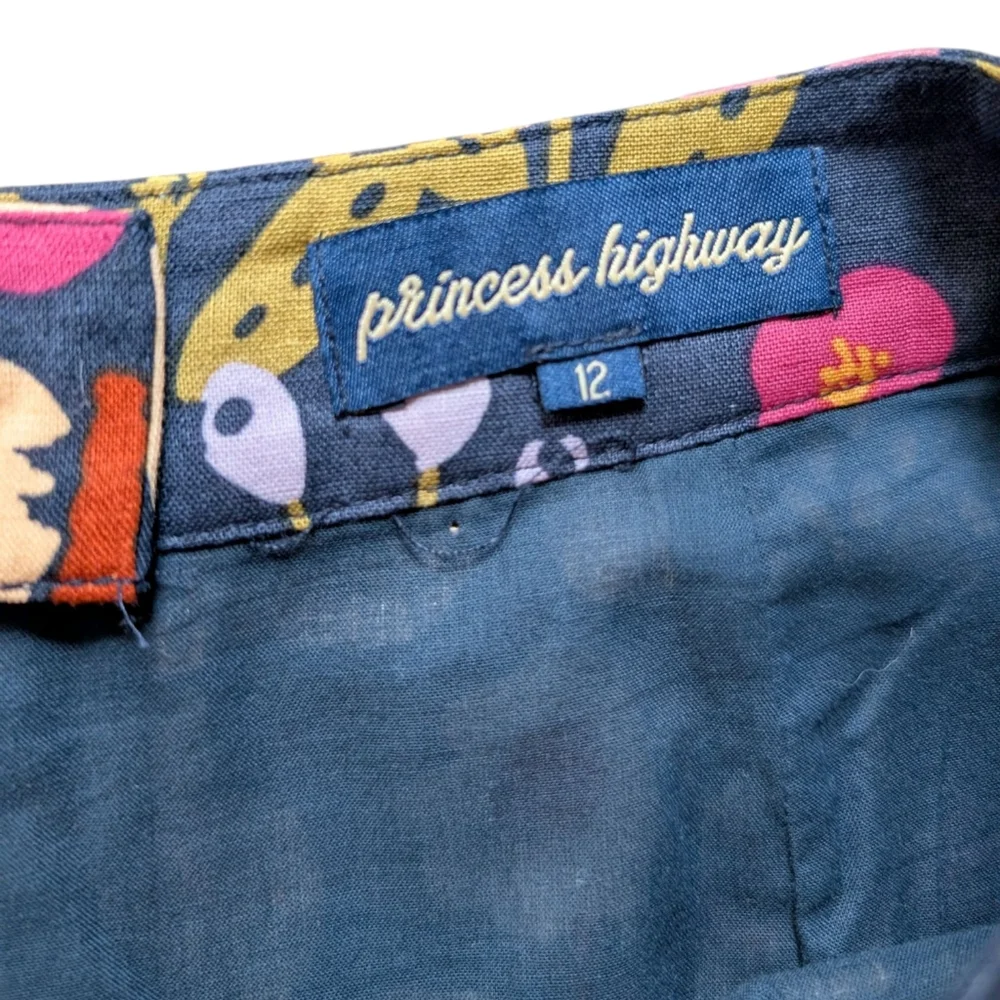 Princess Highway Floral Print Linen Blend Skirt AU Size 12 US Size 8 - Picture 2 of 10